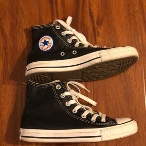 High top leather converse